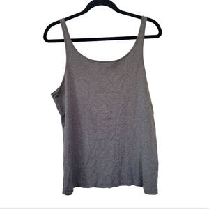 Eileen Fisher Gray Cotton Tank Top Size XL